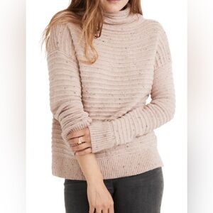 Madewell Belmont donegal mock neck sweater